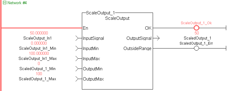 UDFB ScaleOutput: LD example